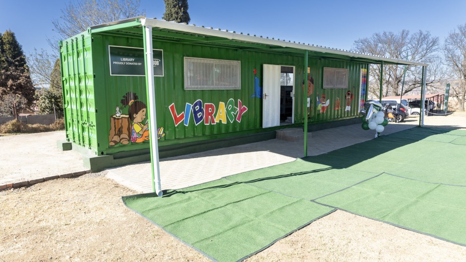 Image showcasing Bashele Primary School Benefits from New Container Library Stocked with ...